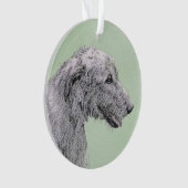 Irish Wolfhound-schilderij - Cute Original Dog Art Ornament (voorkant)