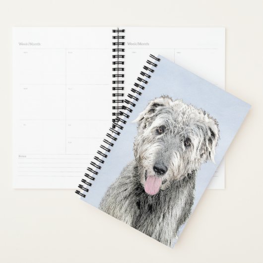 Irish Wolfhound-schilderij - Cute Original Dog Art Planner (Display)