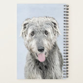 Irish Wolfhound-schilderij - Cute Original Dog Art Planner (Achterkant)