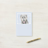 Irish Wolfhound-schilderij - Cute Original Dog Art Post-it® Notes (Op bureau)