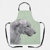 Irish Wolfhound-schilderij - Cute Original Dog Art Schort (Voorkant)