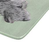 Irish Wolfhound-schilderij - Cute Original Dog Art Snijplank (Hoek)