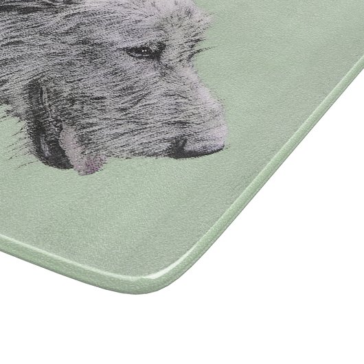 Irish Wolfhound-schilderij - Cute Original Dog Art Snijplank (Hoek)