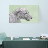 Irish Wolfhound-schilderij - Cute Original Dog Art Spandoek (Beurs)