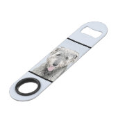 Irish Wolfhound-schilderij - Cute Original Dog Art Speed Flessenopener (Voorkant Gekanteld)