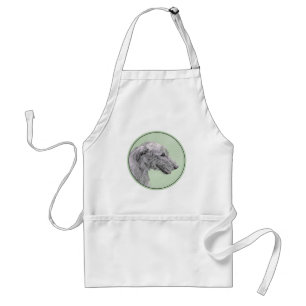 Irish Wolfhound-schilderij - Cute Original Dog Art Standaard Schort