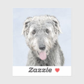Irish Wolfhound-schilderij - Cute Original Dog Art Sticker (Vel)
