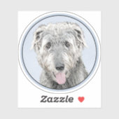 Irish Wolfhound-schilderij - Cute Original Dog Art Sticker (Vel)