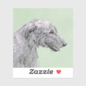 Irish Wolfhound-schilderij - Cute Original Dog Art Sticker (Vel)