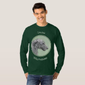 Irish Wolfhound-schilderij - Cute Original Dog Art T-shirt (Voorkant volledig)