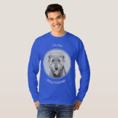 Irish Wolfhound-schilderij - Cute Original Dog Art T-shirt (Voorkant volledig)