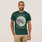 Irish Wolfhound-schilderij - Cute Original Dog Art T-shirt (Voorkant volledig)