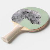 Irish Wolfhound-schilderij - Cute Original Dog Art Tafeltennisbatje (Voorkant Gekanteld)