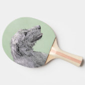 Irish Wolfhound-schilderij - Cute Original Dog Art Tafeltennisbatje (Zijkant)