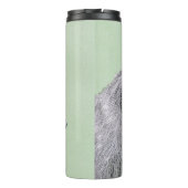 Irish Wolfhound-schilderij - Cute Original Dog Art Thermosbeker (Achterkant)