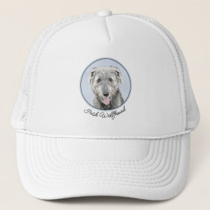 Irish Wolfhound-schilderij - Cute Original Dog Art Trucker Pet