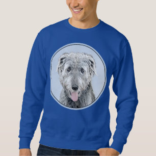 Irish Wolfhound-schilderij - Cute Original Dog Art Trui
