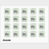 Irish Wolfhound-schilderij - Cute Original Dog Art Vierkante Sticker (Vel)
