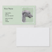 Irish Wolfhound-schilderij - Cute Original Dog Art Visitekaartje (Voorkant / Achterkant)
