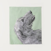Irish Wolfhound-schilderij - Cute Original Dog Art Wandkleed (Voorkant)