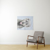 Irish Wolfhound-schilderij - Cute Original Dog Art Wandkleed (In Situ (horizontaal))