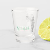 Irish Wolfhound Shot Glass Glas (Achterkant)