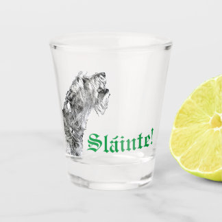 Irish Wolfhound Shot Glass Glas