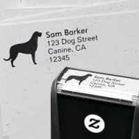 Irish Wolfhound Silhouette retouradres