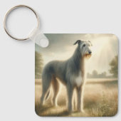 Irish Wolfhound Sleutelhanger (Voorkant)