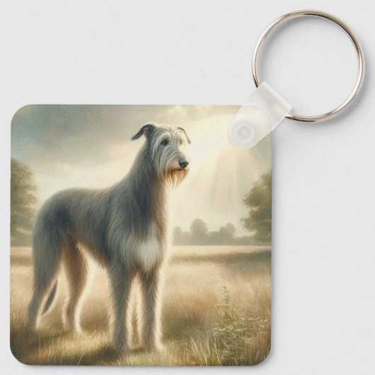 Irish Wolfhound Sleutelhanger (Achterkant)