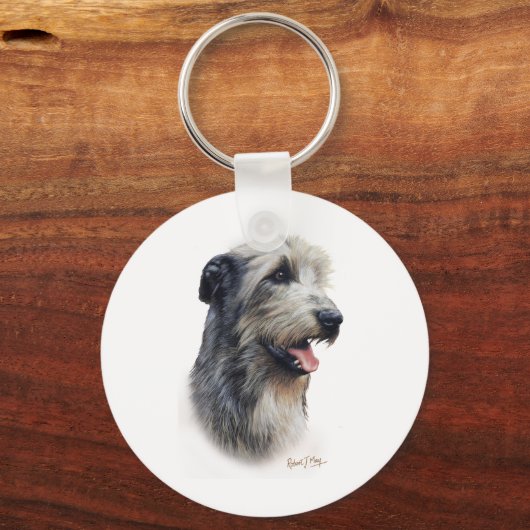 Irish Wolfhound Sleutelhanger (Voorkant)