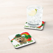 Irish Wolfhound St Patricks Bier Onderzetter (Rechterzijde)