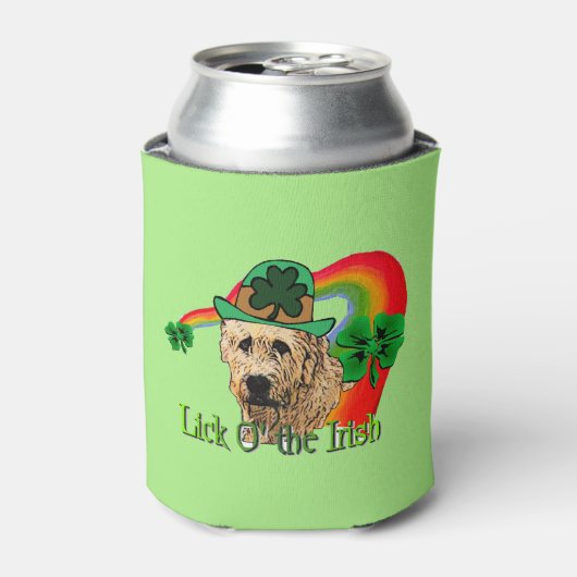Irish Wolfhound St Patricks Day Blikjeskoeler (Blikje Voorkant)