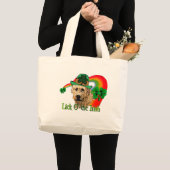 Irish Wolfhound St Patricks Grote Tote Bag (Voorkant (product))