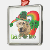 Irish Wolfhound St Patricks Metalen Ornament (Links)