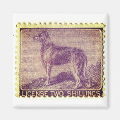 Irish Wolfhound  stempel Magneet (Voorkant)