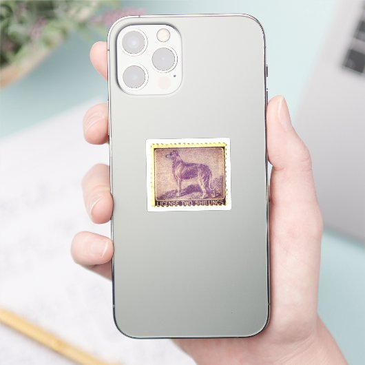 Irish Wolfhound  stempel Sticker (Telefoon)