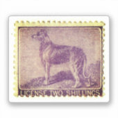 Irish Wolfhound  stempel Sticker (Voorkant)