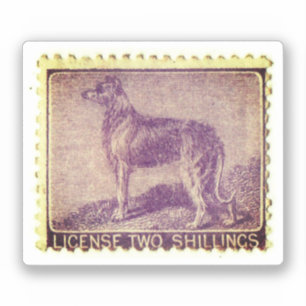 Irish Wolfhound stempel Sticker