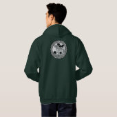 Irish Wolfhound Team Shield Hoodie (Achterkant volledig)
