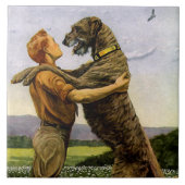 Irish Wolfhound Tegeltje (Voorkant)