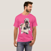 Irish Wolfhound Torn T-shirt (Voorkant volledig)