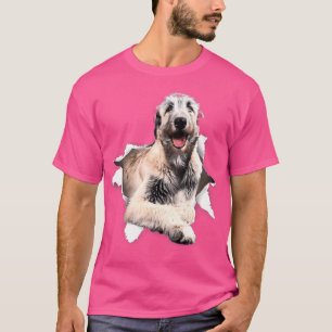 Irish Wolfhound Torn T-shirt