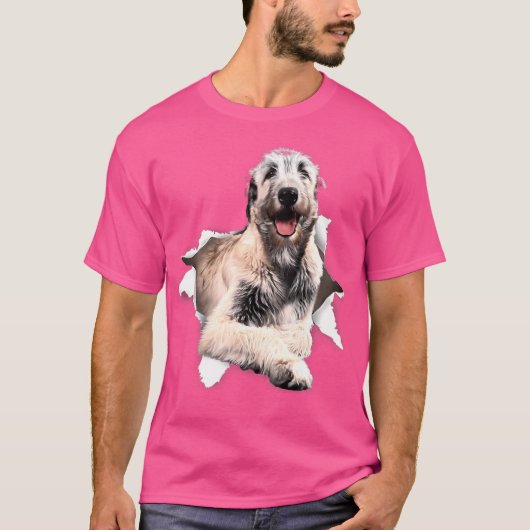 Irish Wolfhound Torn T-shirt (Voorkant)