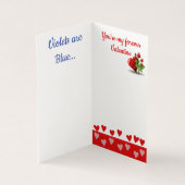 Irish Wolfhound Valentijn artwork Wenskaart Kaart (Binnen)