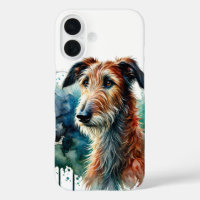 Irish Wolfhound Waterverf Art
