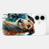 Irish Wolfhound Waterverf Art Case-Mate iPhone Case (Achterkant (horizontaal))