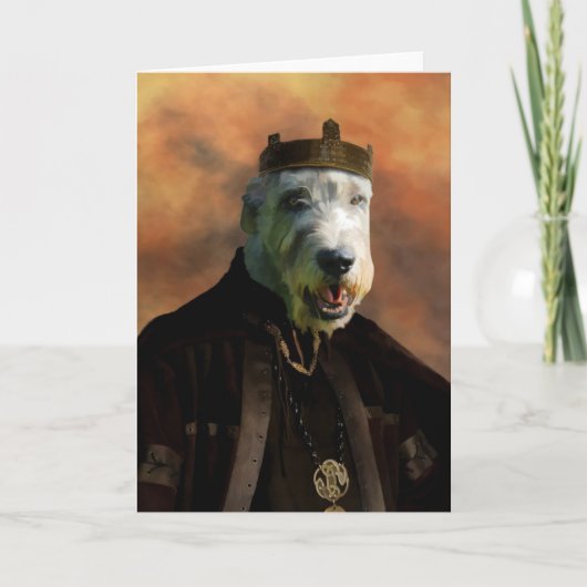 Irish Wolfhound Wenskaarten Adel Honden Gift Kaart (Voorkant)