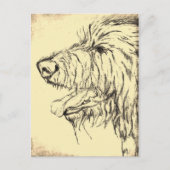 Irish Wolfhound zien aangenaam Briefkaart (Voorkant)
