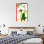 Irish Woman Over Hit Golfball Canvas Afdruk (Insitu (Slaapkamer))